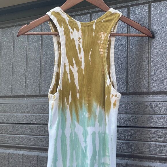 Young Fabulous & Broke Tie Dye Ribbed Midi Dress Small Sleeveless - Picture 6 of 13